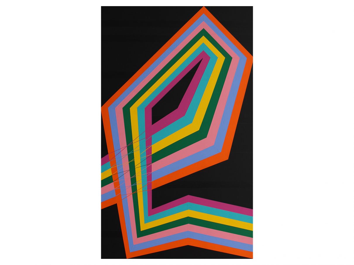 Chromaticon (Panel 5), 2019, acrylic & gesso on canvas, 70" x 42"